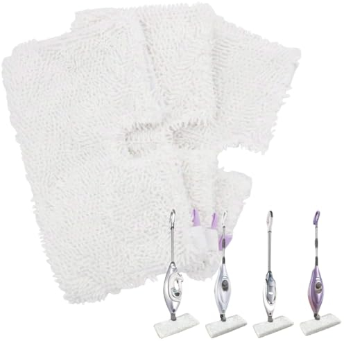FIND A SPARE Microfiber Replacement Cleaning Pads for Shark Steam Pocket Mops S3500, S3801, S3901, S4601, S4701, S4701D (3 Pcs) Steam Pocket Mops