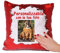 Brollogroup Cuscino Paillettes Azzurro 40x40 cm Personalizzabile Foto o Frasi PS 09454 Gadget Personalizzato (Bianco Rosso)