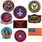 Top Gun Patches Set United Sates Navy Fighter Weapons School American Flag CV-61 USS Ranger 100 Centurion, Tom Cat, Pete Mitchell Maverick, VF-1 bestickter Morale Patch Hakenschlaufe Rückseite 9 Stück