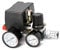 QWORK® valvola di controllo pressostato compressore d'aria, regolatore di pressione 90-120PSI con set di raccordi per manometri