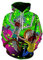 Rick and Morty Kapuzenpullover mit Tasche, Cartoon Charakter Paar Pullover (RM07-S/M)