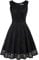 GRACE KARIN 1950s A-line Banquet Dress Summer Sleeveless V-Neck A-line Party Prom Dress XL Lace Black