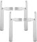 Tchosuz 6 inch / 15cm Metal Furniture Legs, Pack of 4 Mid Century Modern Side-Mounted Tapered Replacement Feet for Home DIY Projects Sofa Couch Ottoman TV Stand