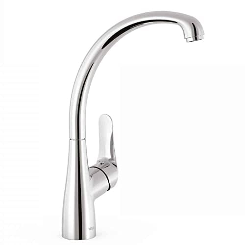 Tres - Grifo Monomando Cocina C/Alto Base Plus - 5 Años de Garantía