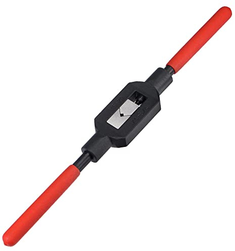 sourcing map Maniglia regolabile per rubinetto per rubinetti da 1/4-3/4 (UNC/UNF) / M5-M20, chiave per maschiatura per alesatore per rubinetto utensile manuale con manico in plastica