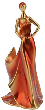Tabletop Wine Bottle Holder, Woman Shaped Resin Decor | Resin, Kitchen and Bar Decor, Living Room Display, Countertop Compatible, Decorative Wine Rack Accent
