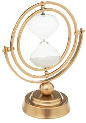 Atmosphera - Sablier déco Bota - métal et Verre - doré - H23 cm