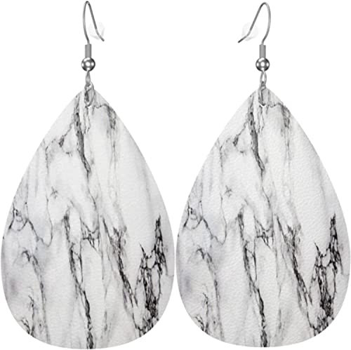 Ohrringe, Marmor Marmor Leder Ohrringe Damen Gedruckte Drop Ohrringe Mode Damen Ohrringe Für Frauen Ornament Mädchen