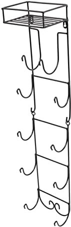Portasciugamani in Ferro Battuto Porta Asciugamani Porta Asciugamani con Ripiano Porta Asciugamani Sopra la Porta Porta Asciugamani da Parete Porta Asciugamani Porta Asciugamani a