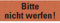 Dreifke® Aufkleber I Warnetikett Bitte nicht werfen!, rot, Graspapier, selbstklebend, 147x50mm, 6 Stück