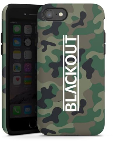 Panzer Handyhülle kompatibel mit Apple iPhone 7 robuste Outdoor Hülle Schutzhülle matt Blackout Camouflage YouTube