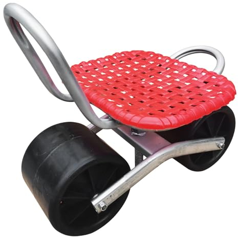 zwxqe Wheeled Garden Cart | Rolling Garden Seat | Mobile Gardens Stool, Garden Scooter with Seat, Rolling Gardens Kneeler, Wheeled Gardening Seat, Rolling Cart with Seats, Portable Chair with Wheels