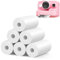 MIARALA 6 Rolls Instant Camera Refill Print Paper, HD Paper Camera, Kidizoom Print Camera Paper Refill for Most Kids Instant Camera
