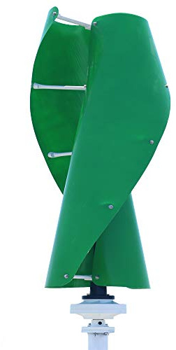 Generatore di turbine eoliche Generatore eolico verticale 3kw 4kw 6kw Generatore eolico permanente Maglev ad asse verticale 12v 24v 48v con controllo MPPT con bassa coppia di avviamento(Green,MPPT CON