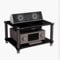 ZIUSFAC 2/3/4-stufiges Audio-Ständer HiFi-Medienständer Multifunktionale-Audioständer Eckregal Record Player Stand Audio-Rack HiFi Regal Audio-Turm Marmorierte Textur(Black,2 Tier)