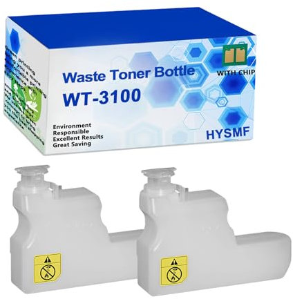 HYSMF WT-3100 Kompatibler Resttonerbehälter für Kyocera WT-3100 WT3100 zur Verwendung mit M3040dn 3040idn 3540dn 3540idn Druckern,Black-2 pcs