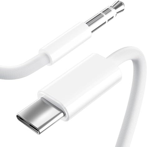 Cable Jack a USB C, Cable Auxiliar Coche i-Phone, Cable USB C Jack 3.5 mm Audio, Cable Auxiliar Coche Tipo C para iPhone 16/15, Samsung Galaxy S23/S22/S21 Ultra, Xiaomi,Auriculares,Home/Car Stereos-1M