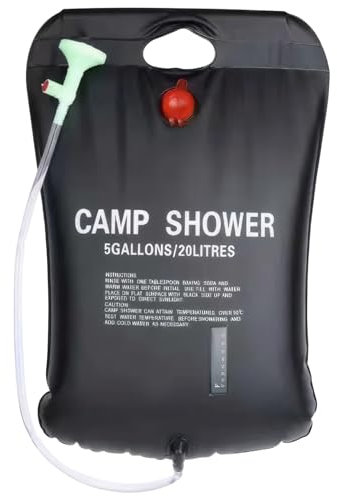 AOpghY Campo Doccia Riscaldamento Solare Doccia Portatile 5 galloni Borsa per la Doccia da Campo con Tubo Rimovibile & Shower Solar Subs Outdoor Docce al di Fuori delle Forniture Sportive