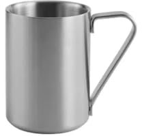 NEBE Tazas Taza de café de Acero Inoxidable con asa, Taza de Leche for Desayuno Tazas para Cafe(A)