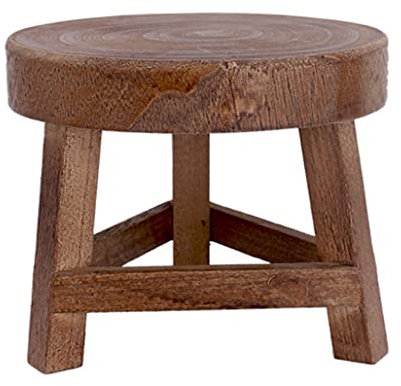 Wood Plant Stand Indoor Plant Pot Stand Mini Round Wooden Stool for Flower Holder Home Decor Wooden Plant Stool Plant Pot Stand Wood Plant Stand Flower Wooden Stool