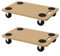 Transportwagen 58 x 30 cm mit 360° Rollen rutschfest – Plattform für Blumentöpfe, Flaschen, Möbel – hohe Strapazierfähigkeit, ergonomischer Griff, Rollen aus Nylon – für Haus, Büro, Garten (2)