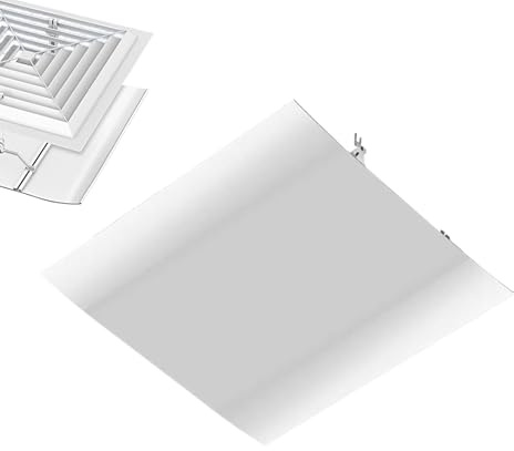 Renchey Desviador De Rejilla De Aire Acondicionado - Deflector Cuadrado para Conductos - Cubreregistro Regulable Difusor de Aire para Interior Exterior Hogar Oficina Sótano Ventana Techo
