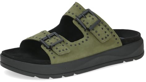 CAPRICE Pantolette Leder Khaki G-Weite