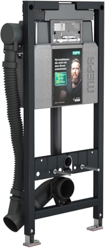MEPA nextVIT Air WC-Element Typ A31 SBH 120 (LxBxH 11800x165x535 mm, höhenverstellbar, mit manuellem Lüfter, 2-Mengen-Spültechnik, inkl. Befestigungsmaterial) 514820