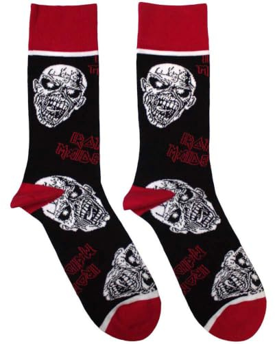Iron Maiden Eddie Skulls Womens Ankle Socks One Size