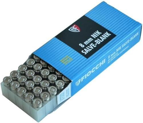 generico Fiocchi Cartucce a Salve Calibro 8mm PAK (50 Pezzi)