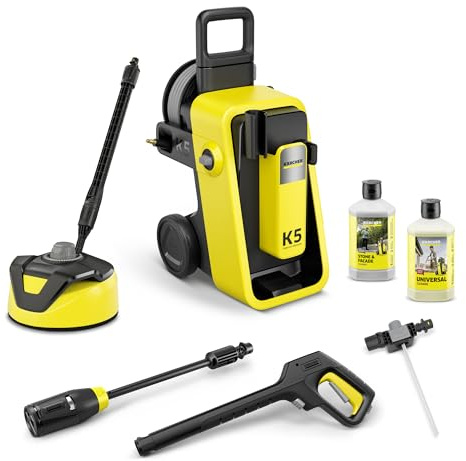 Kärcher Hochdruckreiniger K 5 Comfort Premium Home, Elektrisch, Druck: 145 bar, Fördermenge: 500 l/h, Fläche: 40 m²/h, 18,2 kg, Extra Flexibler Hochdruckschlauch, Schlauchtrommel, 4-in-1 Multi Jet