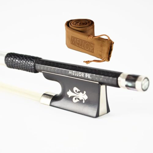 Silber Diamant Teile Carbon Faser Violine Geige Bogen schöne Frosch Sweet Sound tolle Balance Mellor Professional levle P4