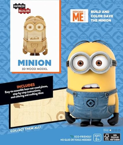 Incredibuilds Minions 3D Wood Model Kit Minion Kits