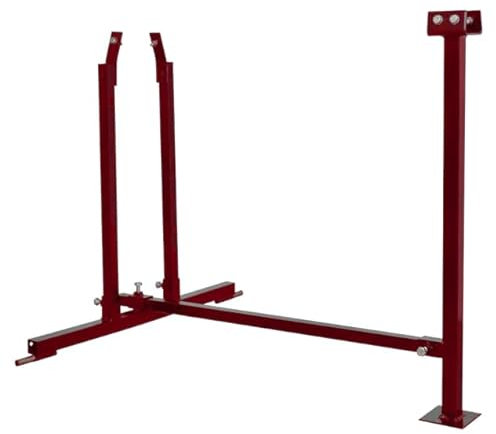 Titan Pro 7 Ton Electric Log Splitter Stand (Red, Metal, Floor Mount, Firewood Preparation, Home Heating, Camping)