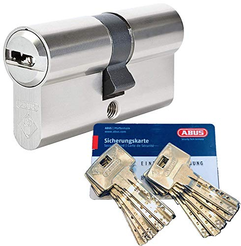 ABUS Bravus.2000 Sicherheits - Doppelzylinder mit 10 Schlüssel, Länge (a/b) 35/40mm (c= 75mm) mit Sicherungskarte, Angriffswiderstandsklasse B, Zusatzausstattung: Not- u. Gefahrenfunktion