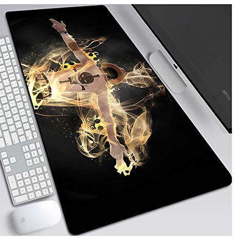 ITBT ONEPIECE Tapis de Souris XL 900x400mm Hydrorésistant Anime Mouse Pad Grand Tapis de Souris Gamer avec Base en Caoutchouc Anti-Glissant Surface Texturée pour Ordinateur et PC, C