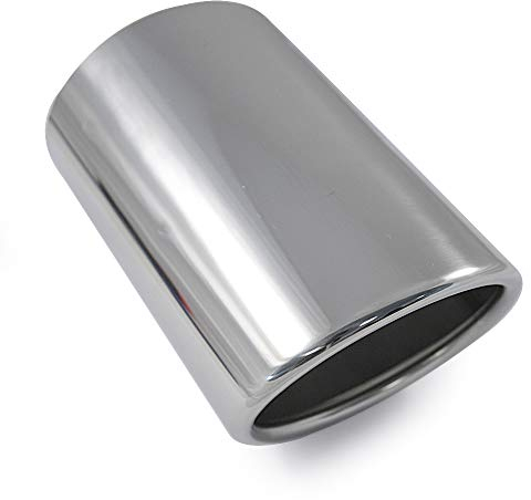 Universal Auspuffspitzenverkleidung Auto Endrohr Endrohr Endschalldämpfer Sport Schalldämpfer Edelstahl 60 mm Chrom