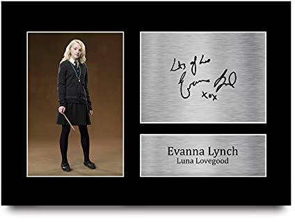 HWC Trading A4 Evanna Lynch Harry Potter Luna Lovegood Gifts Printed Signed Autograph Picture for Movie Memorabilia Fans