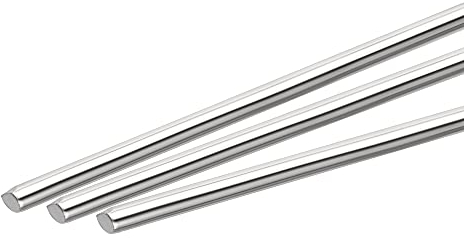 sourcing map 20 Stück 304 Metallstangen Garten, 2.5mm x 300mm Metallstäbe für DIY Handwerk, Motorrad, Deko, Garten