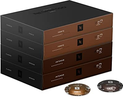 Nespresso Professionnel - Assortiment Forte - 200 Capsules de Café (4 boîtes de 50) - Adapté aux Professionnels