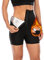 LIPIODOL Saunahose zum Abnehmen Damen Sauna Sports Kurze Hose Hohe Taille Training Sporthose Laufhose Schwitzhose Effekt Sporthose Gewichtsverlust Hohe Taile Leggings Body Shaper