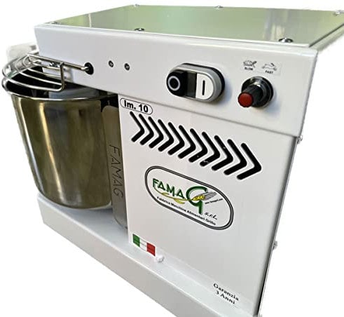 Famag GRILLETTA Impastatrice a spirale professionale 10 KG a 10 velocità IM 10 per pane, pizza, biscotti, panettone, dolci, per un utilizzo casalingo o professionale