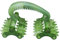 MILISTEN Massageroller mit 4 Hand Massage ?t Wellness Massage Fu?massage Hand (grün) Massagerolle