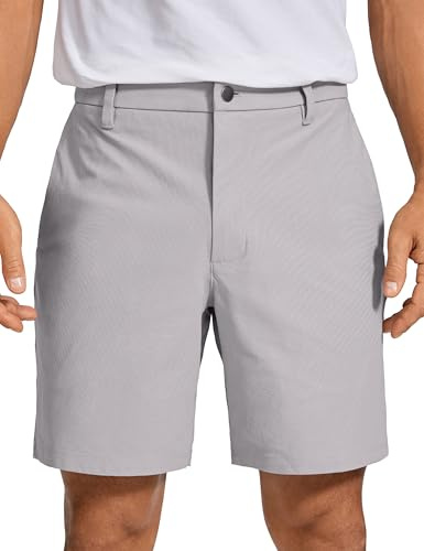 CRZ YOGA All Day Comfy Golf Shorts 18/23 cm | Gute Dehnbarkeit, Knitterarm, Lässig, Flache Vorderseite, Taschen, für Herren