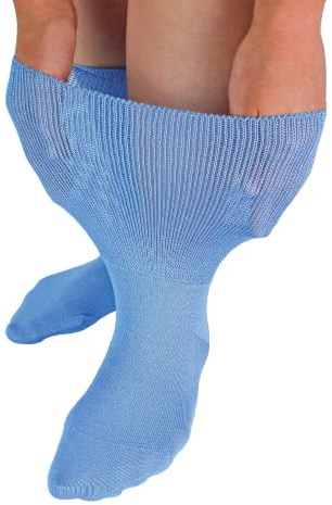 Dr.Socks Extra Wide Bamboo Oedema Socks Mens & Ladies | Socks for Swollen Feet Ankles Legs & Diabetics