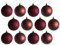 Blue Whale Gifts Mulled Wine Red Christmas Tree Large 8cm Baubles Decorations (Set of 12)