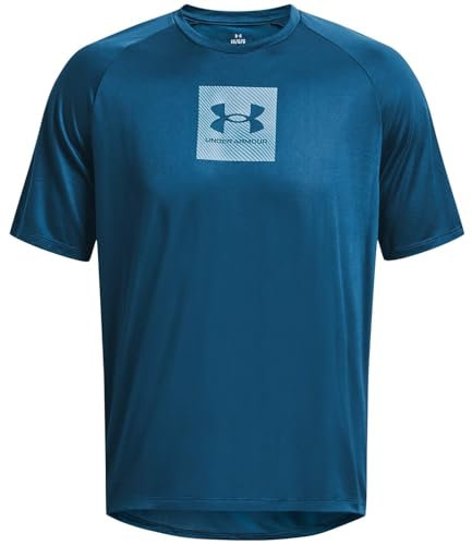 Under Armour Men's Tech Print Fill Short Sleeve, (426) Varsity Blue / / Ore Blue, XXL