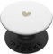 PopSockets Pop Grip:Beige Weiß Minimalistisch Herz PopSockets mit austauschbarem PopGrip