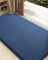 COLOR&GEOMETRY Large Indoor/Outdoor Door Mat 90x150 cm, Washable Non-Slip Mat with Dirt Trap, Absorbent for Front/Back Door or Muddy Paws - Navy Blue