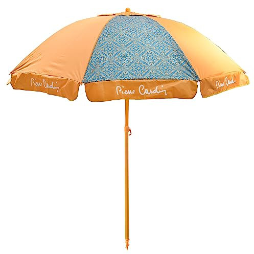 Pierre Cardin Línea Tahiti - Sombrilla Portofino de algodón, diámetro de 200 cm